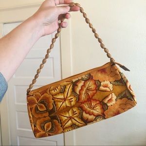 Pineda Covalin Mexico Floral Baguette Bag